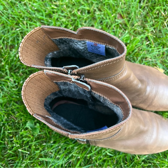 Blondo Brown Leather Zip Boots Size 9.5 - Picture 6 of 14